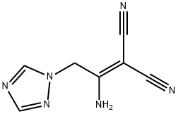 2-[1-AMINO-2-(1H-1,2,4-TRIAZOL-1-YL)ETHYLIDENE]MALONONITRILE Struktur