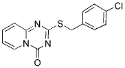 2-[(4-CHLOROBENZYL)SULFANYL]-4H-PYRIDO[1,2-A][1,3,5]TRIAZIN-4-ONE Struktur