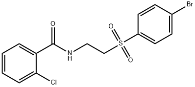 N-(2-[(4-BROMOPHENYL)SULFONYL]ETHYL)-2-CHLOROBENZENECARBOXAMIDE Struktur