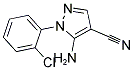 5-AMINO-1-(2-CHLOROPHENYL)-1H-PYRAZOLE-4-CARBONITRILE Struktur