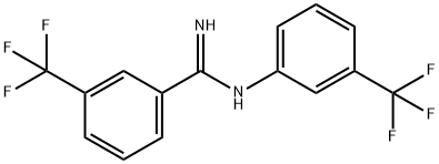 3-(TRIFLUOROMETHYL)-N-[3-(TRIFLUOROMETHYL)PHENYL]BENZENECARBOXIMIDAMIDE Struktur