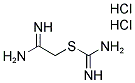 2-AMINO-2-IMINOETHYL AMINOMETHANIMIDOTHIOATE DIHYDROCHLORIDE Struktur