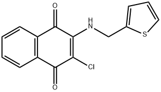 2-CHLORO-3-[(2-THIENYLMETHYL)AMINO]NAPHTHOQUINONE Struktur