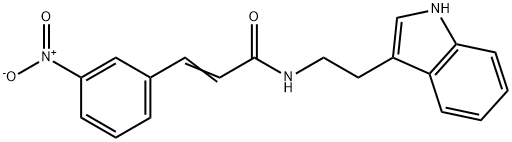 N-(2-INDOL-3-YLETHYL)-3-(3-NITROPHENYL)PROP-2-ENAMIDE Struktur