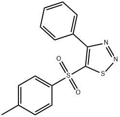 4-METHYLPHENYL 4-PHENYL-1,2,3-THIADIAZOL-5-YL SULFONE Struktur