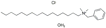 BENZYLDIMETHYLHEXADECYLAMMONIUM CHLORIDE HYDRATE Struktur