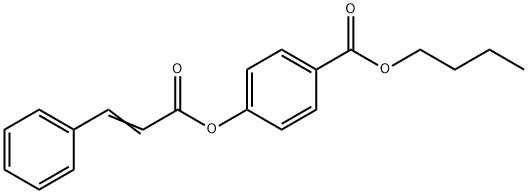 BUTYL 4-(CINNAMOYLOXY)BENZENECARBOXYLATE Struktur