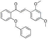 1-[2-(BENZYLOXY)PHENYL]-3-(2,4-DIMETHOXYPHENYL)PROP-2-EN-1-ONE Struktur