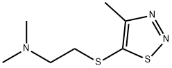 N,N-DIMETHYL-2-[(4-METHYL-1,2,3-THIADIAZOL-5-YL)SULFANYL]-1-ETHANAMINE Struktur