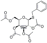 BENZYL 2,3,4,6-TETRA-O-ACETYL-1-THIO-BETA-D-GALACTOPYRANOSIDE Struktur