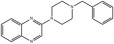 2-(4-BENZYLPIPERAZINO)QUINOXALINE Struktur