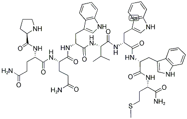 (D-PRO4,D-TRP7,9,10,VAL8)-SUBSTANCE P (4-11) Struktur