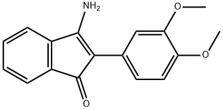 3-AMINO-2-(3,4-DIMETHOXYPHENYL)INDEN-1-ONE Struktur