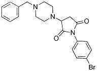 3-(4-BENZYLPIPERAZINO)-1-(4-BROMOPHENYL)DIHYDRO-1H-PYRROLE-2,5-DIONE Struktur