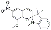 1',3'-DIHYDRO-8-METHOXY-1',3',3'-TRIMETHYL-6-NITROSPIRO[2H-1-BENZOPYRAN-2,2'-(2H)-INDOLE] Struktur