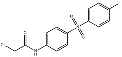 2-CHLORO-N-(4-[(4-FLUOROPHENYL)SULFONYL]PHENYL)ACETAMIDE Struktur