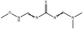 N-[(DIMETHYLAMINO)METHYLENE]-N'-[(METHOXYIMINO)METHYL]THIOUREA Struktur