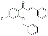 1-[2-(BENZYLOXY)-4-CHLOROPHENYL]-3-PHENYLPROP-2-EN-1-ONE Struktur