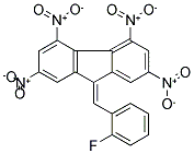 9-(2-FLUOROBENZYLIDENE)-2,4,5,7-TETRANITRO-9H-FLUORENE Struktur