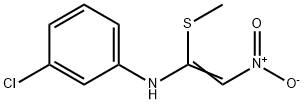 3-CHLORO-N-[1-(METHYLSULFANYL)-2-NITROVINYL]ANILINE Struktur