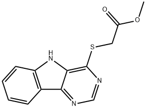 METHYL 2-(5H-PYRIMIDO[5,4-B]INDOL-4-YLSULFANYL)ACETATE Struktur