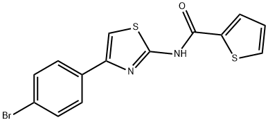 N-(4-(4-BROMOPHENYL)(2,5-THIAZOLYL))-2-THIENYLFORMAMIDE Struktur