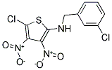 N2-(3-CHLOROBENZYL)-5-CHLORO-3,4-DINITROTHIOPHEN-2-AMINE Struktur