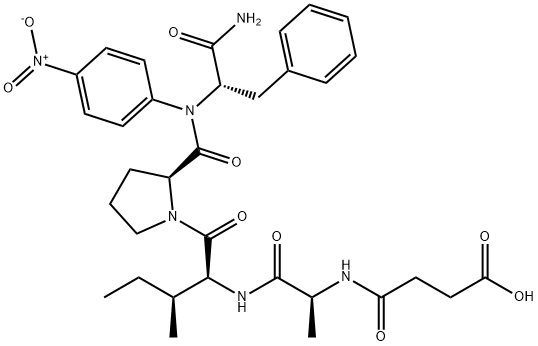 SUC-ALA-ILE-PRO-PHE-PNA Struktur