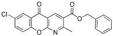 BENZYL 7-CHLORO-2-METHYL-5-OXO-5H-CHROMENO[2,3-B]PYRIDINE-3-CARBOXYLATE Struktur