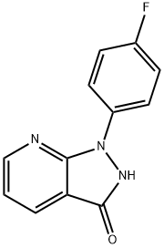 1-(4-FLUOROPHENYL)-1,2-DIHYDRO-3H-PYRAZOLO[3,4-B]PYRIDIN-3-ONE Struktur