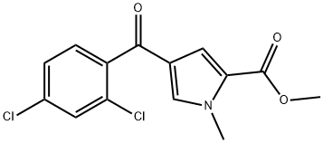 METHYL 4-(2,4-DICHLOROBENZOYL)-1-METHYL-1H-PYRROLE-2-CARBOXYLATE Struktur