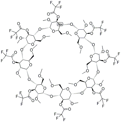 3-O-TRIFLUOROACETYLPERMETHYL-GAMMA-CYCLODEXTRINE Struktur