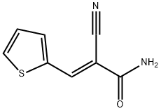 2-CYANO-3-(2-THIENYL)ACRYLAMIDE Struktur