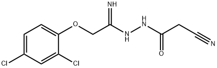 N'-(2-CYANOACETYL)-2-(2,4-DICHLOROPHENOXY)ETHANEHYDRAZONAMIDE Struktur