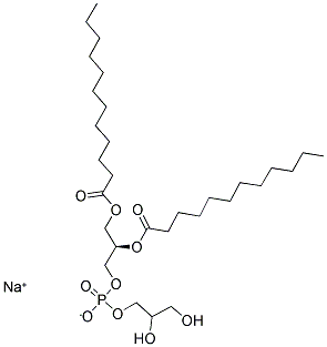 1,2-DILAUROYL-SN-GLYCERO-3-PHOSPHOGLYCEROL, SODIUM SALT Struktur