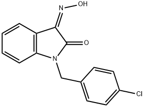 1-(4-CHLOROBENZYL)-1H-INDOLE-2,3-DIONE 3-OXIME Struktur