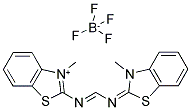 1-METHYL-2-(3-(1-METHYL-1,3-BENZTHIAZOLIN-2-YLIDEN)-1,3-DIAZA-PROP-1-EN-1-YL)-1,3-BENZTHIAZOLIUM-TETRAFLUOROBORATE Struktur