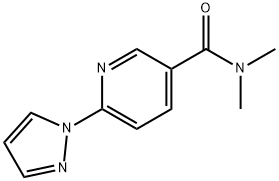 N,N-DIMETHYL-6-(1H-PYRAZOL-1-YL)NICOTINAMIDE Struktur