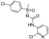 N-[1-(4-CHLOROPHENYL)-1-METHYL-1-OXO-LAMBDA6-SULFANYLIDENE]-N'-(2-CHLORO-3-PYRIDYL)UREA Struktur