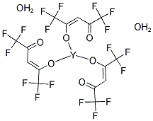 YTTRIUM HEXAFLUOROACETYLACETONATE DIHYDRATE Struktur