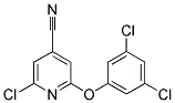 2-CHLORO-6-(3,5-DICHLOROPHENOXY)ISONICOTINONITRILE Struktur