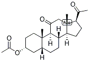 5-BETA-PREGNAN-3-ALPHA-OL-11,20-DIONE ACETATE Struktur