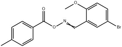 4-BROMO-1-METHOXY-2-(([(4-METHYLBENZOYL)OXY]IMINO)METHYL)BENZENE Struktur