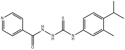 4-(3-METHYL-4-(ISOPROPYL)PHENYL)-1-(4-PYRIDINECARBOXYL)THIOSEMICARBAZIDE Struktur