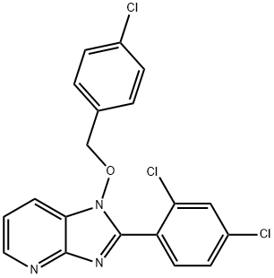 1-[(4-CHLOROBENZYL)OXY]-2-(2,4-DICHLOROPHENYL)-1H-IMIDAZO[4,5-B]PYRIDINE Struktur