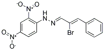 2-BROMO-3-PHENYLACRYLALDEHYDE 1-(2,4-DINITROPHENYL)HYDRAZONE Struktur