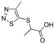 2-[(4-METHYL-1,2,3-THIADIAZOL-5-YL)SULFANYL]PROPANOIC ACID Struktur