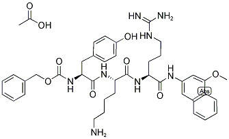 Z-TYR-LYS-ARG-4M-BETANA ACETATE SALT Struktur