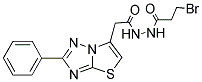 N'1-(3-BROMOPROPANOYL)-2-(2-PHENYL[1,2,4]TRIAZOLO[5,1-B][1,3]THIAZOL-6-YL)ETHANOHYDRAZIDE Struktur