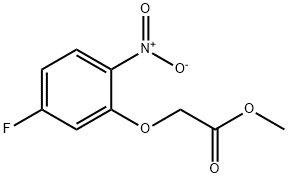 METHYL 2-(5-FLUORO-2-NITROPHENOXY)ACETATE Struktur